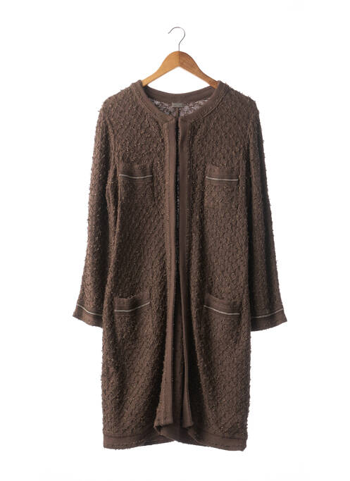 Palton lung maro LIL POUR L'AUTRE femeie