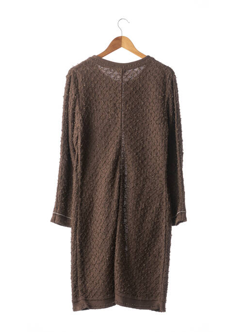 Palton lung maro LIL POUR L'AUTRE femeie