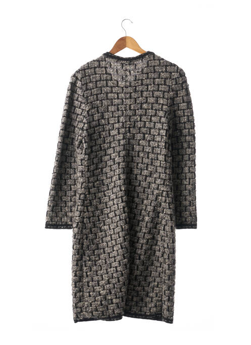 Palton lung croială dreaptă fără glugă gri LIL POUR L'AUTRE femme