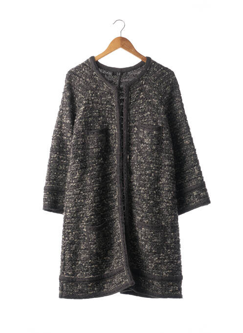 Palton lung gri LIL POUR L'AUTRE femeie