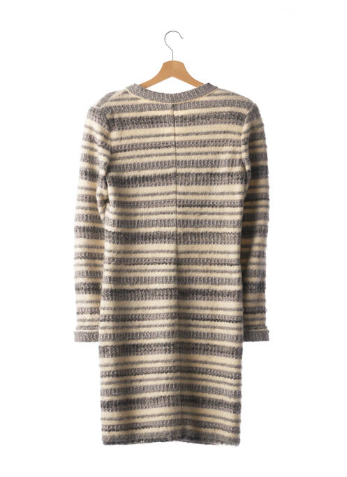 Palton lung gri LIL POUR L'AUTRE femeie