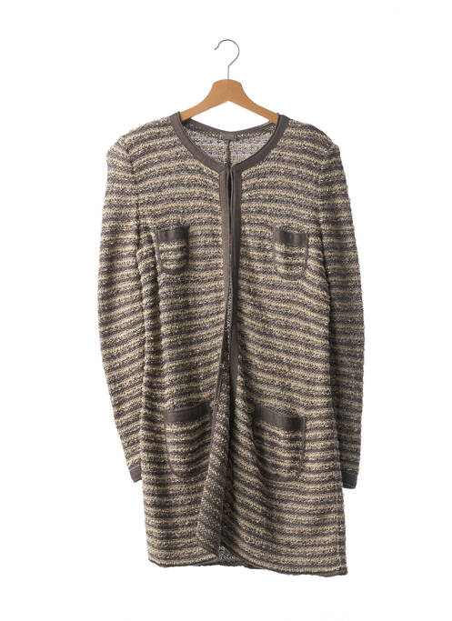 Palton lung gri LIL POUR L'AUTRE femeie