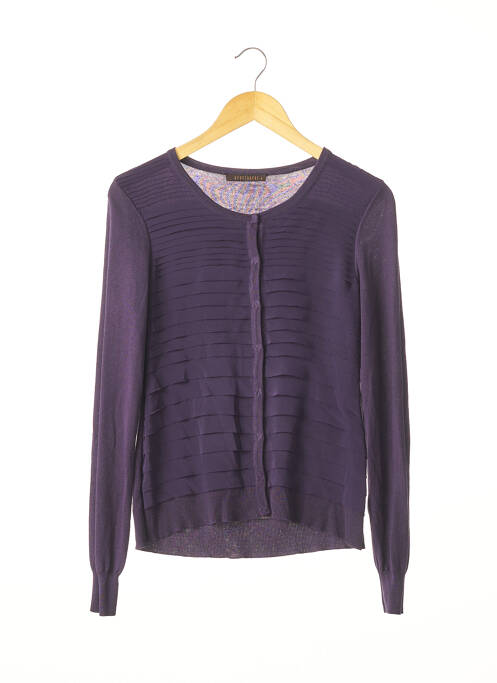 Vestă cu mâneci lungi violet APOSTROPHE femeie