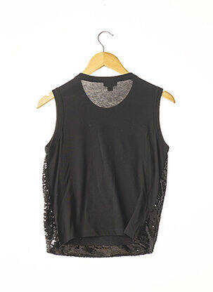 Top țesătură jersey fără mâneci negru GIAMBATTISTA VALLI femeie