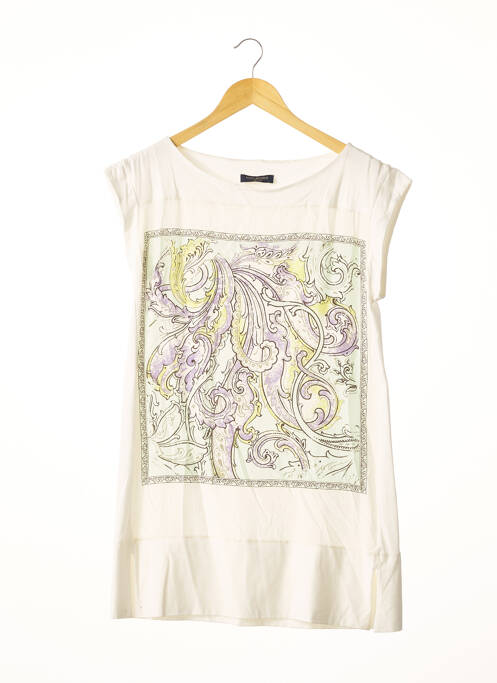 Tunică mâneci scurte țesătură jersey bej PIAZZA SEMPIONE femme