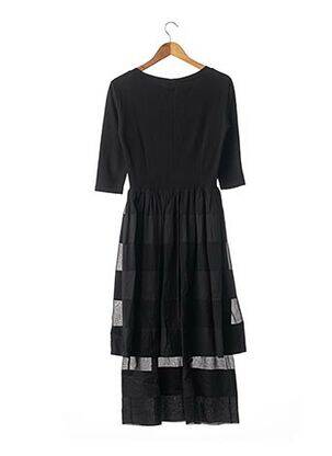 Rochie midi mâneci 3/4 mâneci 3/4 negru SANS MARQUE femeie