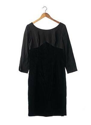 Rochie midi mâneci 3/4 mâneci 3/4 negru STEPHA femeie