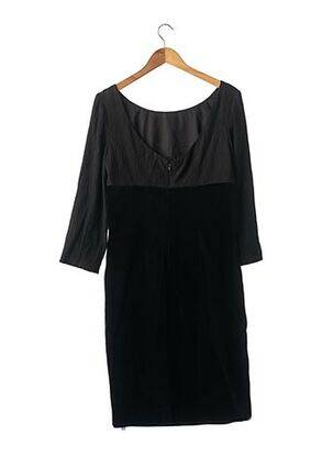 Rochie midi mâneci 3/4 mâneci 3/4 negru STEPHA femeie