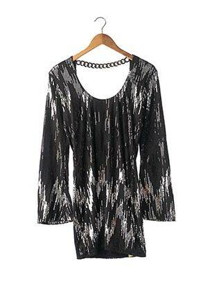 Rochie midi guler rotund negru SKY femeie
