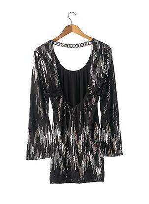 Rochie midi guler rotund negru SKY femeie