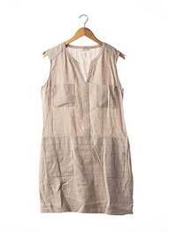 Rochie midi fără mâneci fără mâneci bej ZAPA femeie