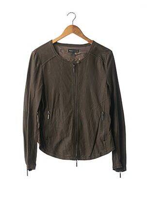 Jachete casual guler rotund verde ARMA femeie