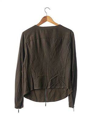 Jachete casual guler rotund verde ARMA femeie