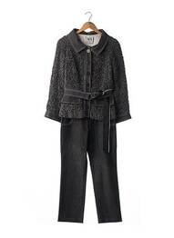 Set pantaloni buzunare gri ANGELO TARLAZZI femme