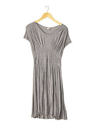 Rochie midi mâneci scurte mâneci scurte gri REPETTO femeie