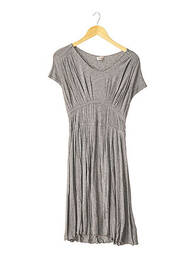 Rochie midi mâneci scurte mâneci scurte gri REPETTO femeie