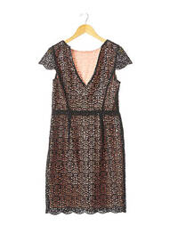 Rochie midi mâneci scurte mâneci scurte negru HOSS femeie