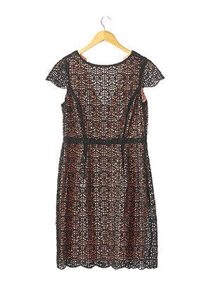 Rochie midi mâneci scurte mâneci scurte negru HOSS femeie