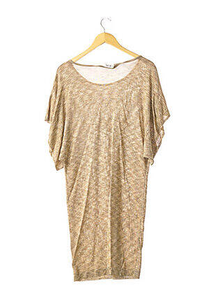 Rochie pulover croială dreaptă bej SCAPA femeie