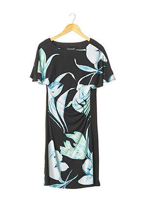 Rochie midi imprimeu floral negru FRANK LYMAN femeie