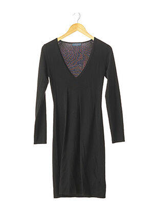 Rochie pulover guler în v mâneci lungi negru HOBBS femeie