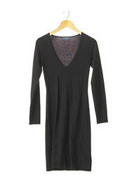 Rochie pulover guler în v mâneci lungi negru HOBBS femeie