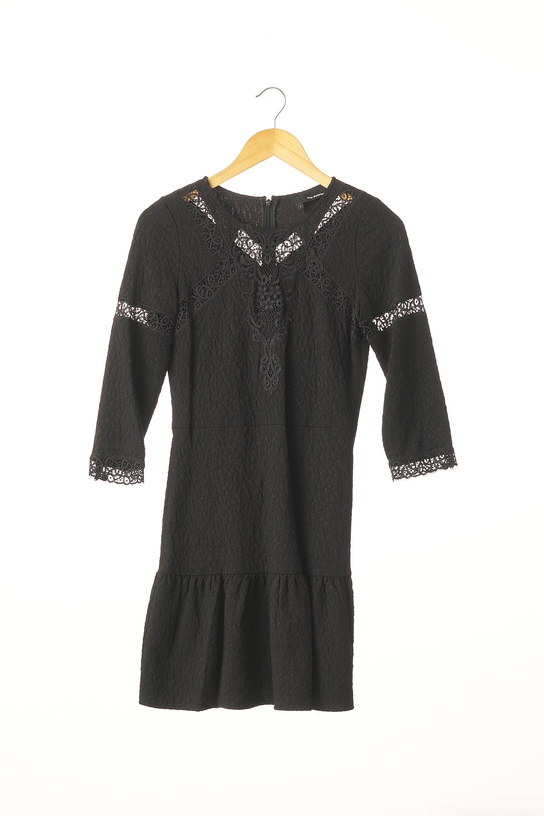 Rochie midi închidere cu fermoar la spate negru THE KOOPLES femeie