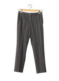 Pantalon drept închidere cu fermoar sub clapetă cu cârlig mărime normală gri GEORGES RECH femme