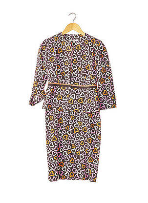 Set rochie tip jachetă lejeră roz PAULE KA femeie