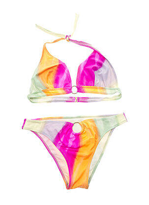 Costum de baie din două piese roz ZEKI femeie