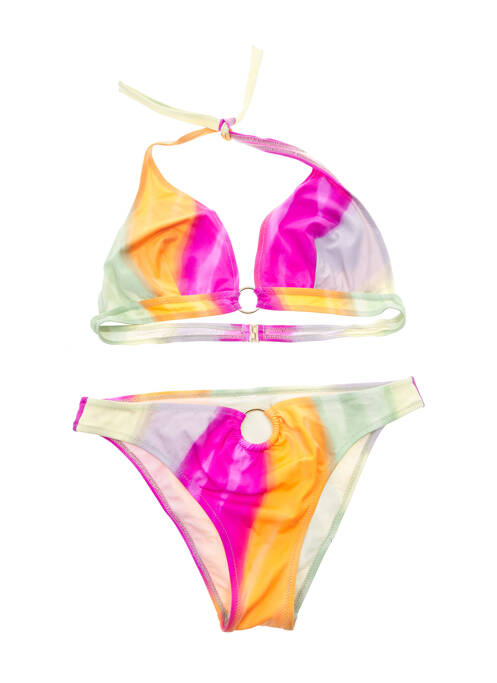 Costum de baie din două piese roz ZEKI femeie