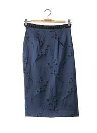 Fustă midi talie elastică albastru ALESSANDRO DELL'ACQUA femeie