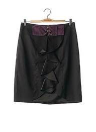 Fustă midi croială dreaptă negru JIN-JA femme