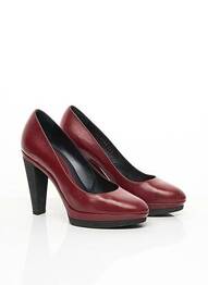Pantofi cu toc material neted toc de 7 la 9 cm roșu SERGIO ROSSI femme