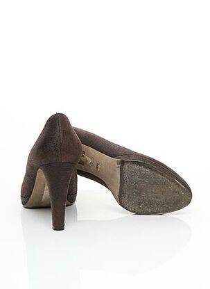 Pantofi cu toc talpă exterioară din piele toc de 7 la 9 cm maro SERGIO ROSSI femme