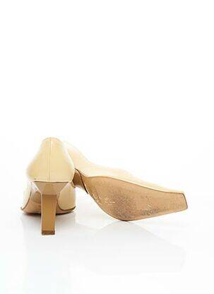 Pantofi cu toc material neted toc de 7 la 9 cm bej SERGIO ROSSI femeie