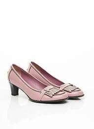Mocasini material neted toc de 4 la 6 cm roz SALVATORE FERRAGAMO femme