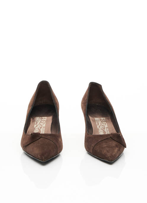 Pantofi cu toc maro SALVATORE FERRAGAMO femeie