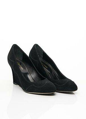 Pantofi cu toc nubuc toc de 7 la 9 cm negru SERGIO ROSSI femeie