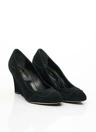 Pantofi cu toc nubuc toc de 7 la 9 cm negru SERGIO ROSSI femme