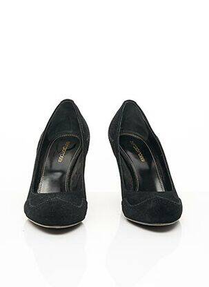 Pantofi cu toc nubuc toc de 7 la 9 cm negru SERGIO ROSSI femeie