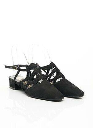 Pantofi cu toc nubuc toc plat până la 3 cm negru CHARLES KAMMER femeie