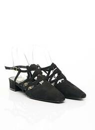Pantofi cu toc nubuc toc plat până la 3 cm negru CHARLES KAMMER femeie