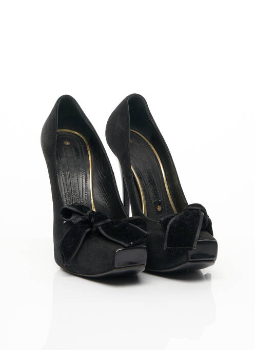 Pantofi cu toc negru LORENZI femeie