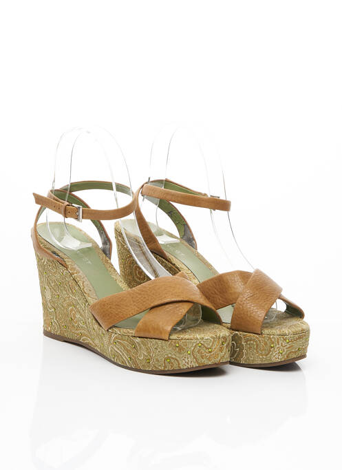 Sandale/Pantofi decupați verde NINE WEST femeie