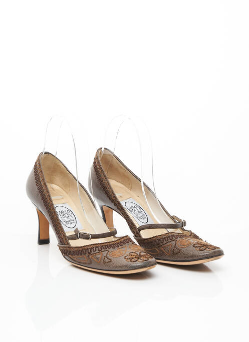 Pantofi cu toc maro EMMA HOPE'S SHOES femeie