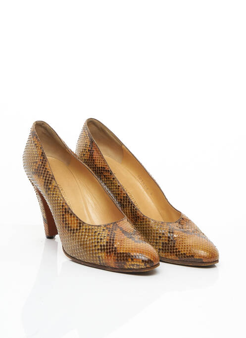 Pantofi cu toc maro HEMISPHERE femeie