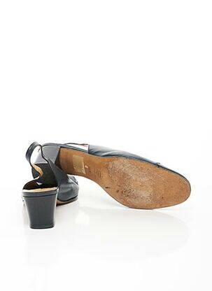 Pantofi cu toc material neted toc de 4 la 6 cm albastru CORALIE femeie