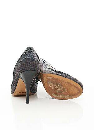 Pantofi cu toc talpă exterioară din piele toc de 7 la 9 cm albastru ETRO  femeie