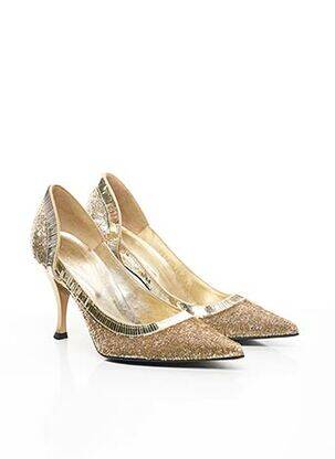 Pantofi cu toc galben SERGIO ROSSI femeie